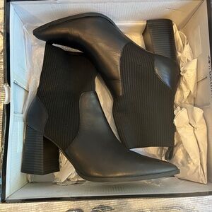 Blondo Black Heeled Ankle Boots